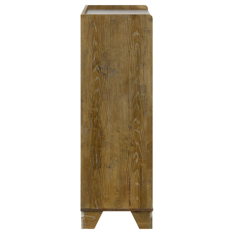 Henderson 5-drawer Bedroom Chest of Drawers Medium Oak - detail 6