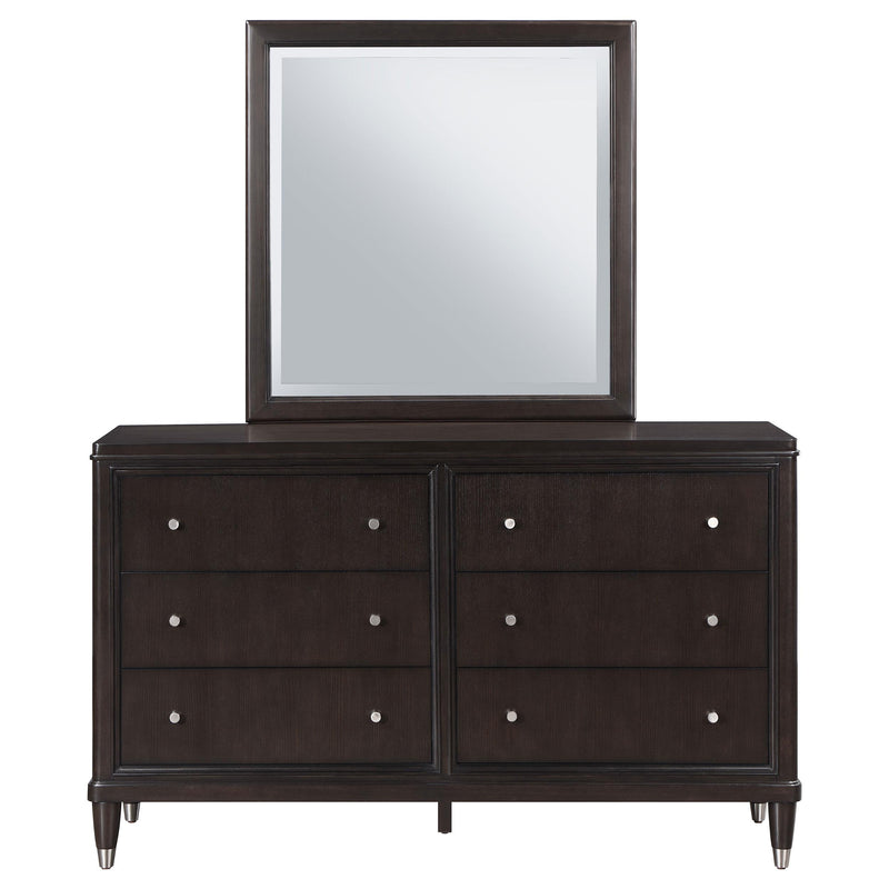 Emberlyn 6-drawer Dresser with Mirror Brown - detail 3
