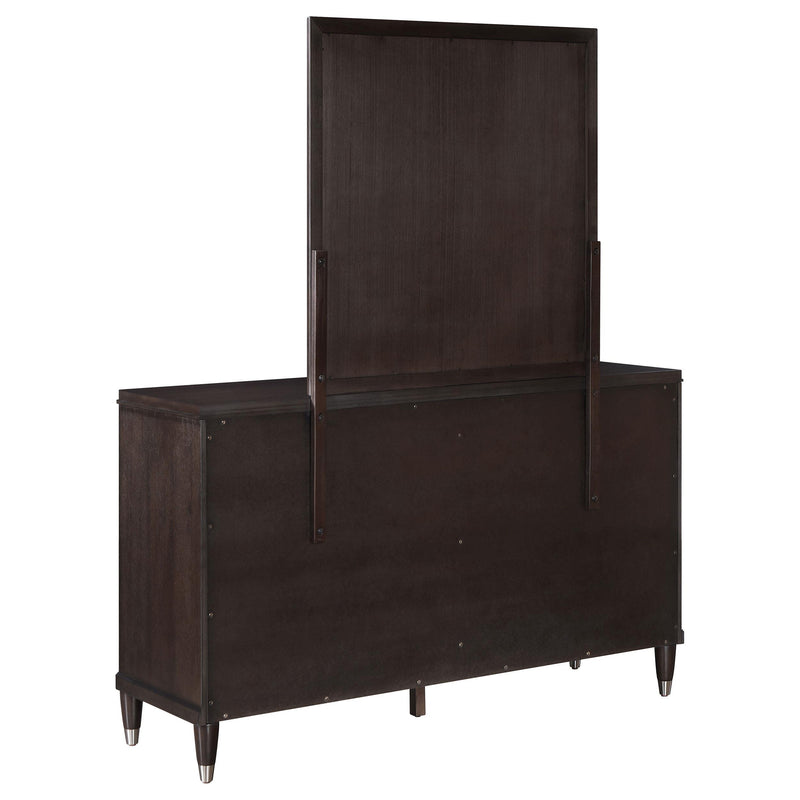 Emberlyn 6-drawer Dresser with Mirror Brown - detail 6