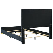 Ines 5-piece Queen Bedroom Set Navy and White High Gloss - detail 4