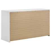 Ines 5-piece Queen Bedroom Set Navy and White High Gloss - detail 8