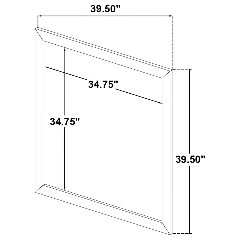 Ines Dresser Mirror White High Gloss - detail 5