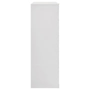 Ines 5-drawer Bedroom Chest of Drawers White High Gloss - detail 6