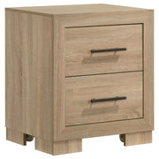 Arielle 5-Piece Queen Upholstered Bedroom Set Light Oak - detail 5
