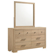 Arielle Dresser and Mirror Set with Mixed Hardware Light Oak - alternate view
