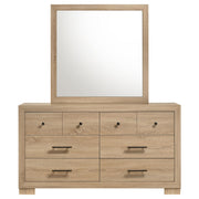 Arielle Dresser and Mirror Set with Mixed Hardware Light Oak - detail 3