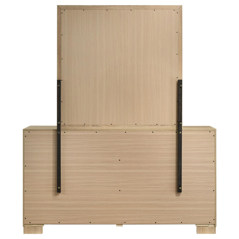 Arielle Dresser and Mirror Set with Mixed Hardware Light Oak - detail 5