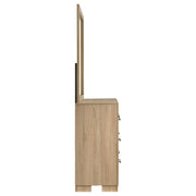 Arielle Dresser and Mirror Set with Mixed Hardware Light Oak - detail 6