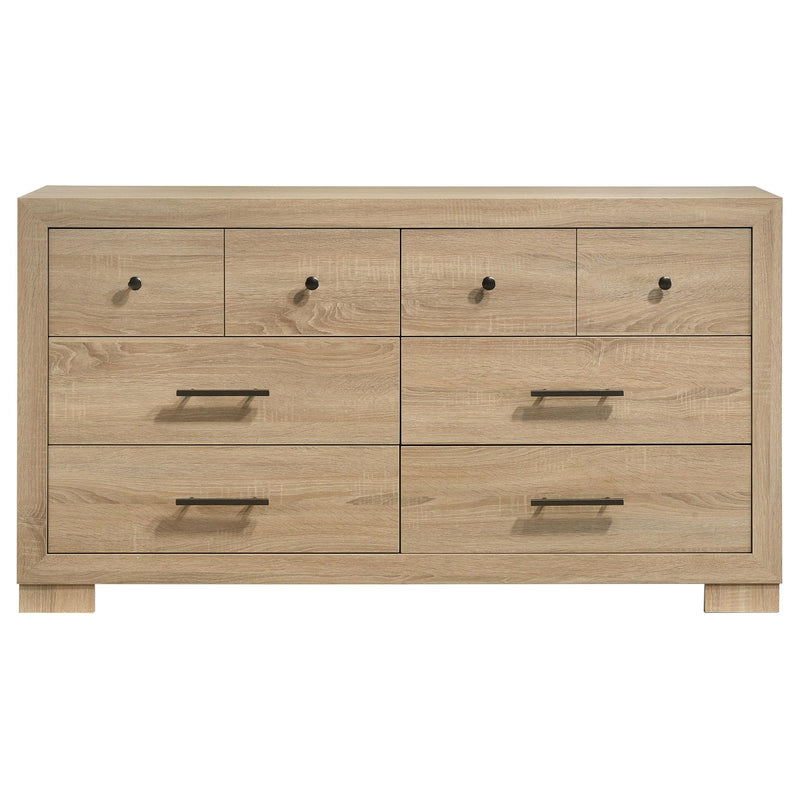 Arielle Bedroom Dresser with Mixed Hardware Light Oak - detail 3