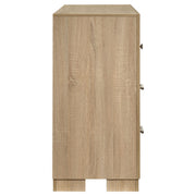 Arielle Bedroom Dresser with Mixed Hardware Light Oak - detail 6