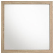 Arielle Dresser Mirror with Wood-Look Frame Light Oak - detail 3