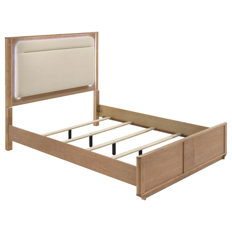 Leanne 5-piece Queen Bedroom Set Light Oak - detail 3
