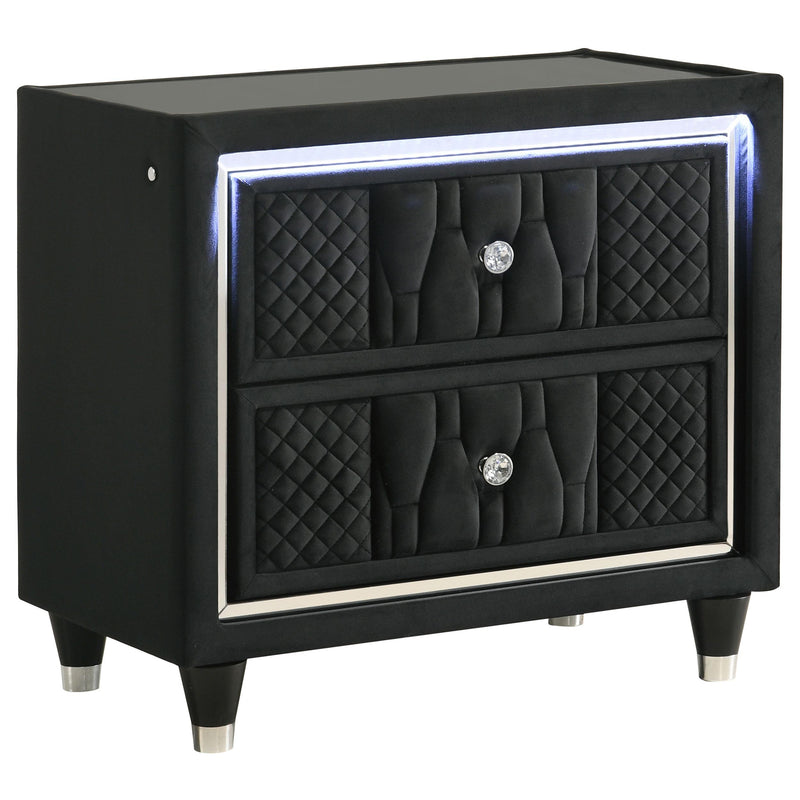 Lorient 5-piece Queen Bedroom Set Black - detail 5