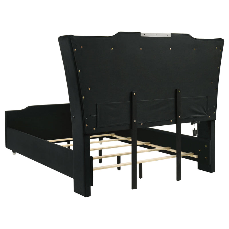 Lorient 5-piece Queen Bedroom Set Black - detail 4