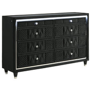 Lorient 5-piece Queen Bedroom Set Black - detail 7