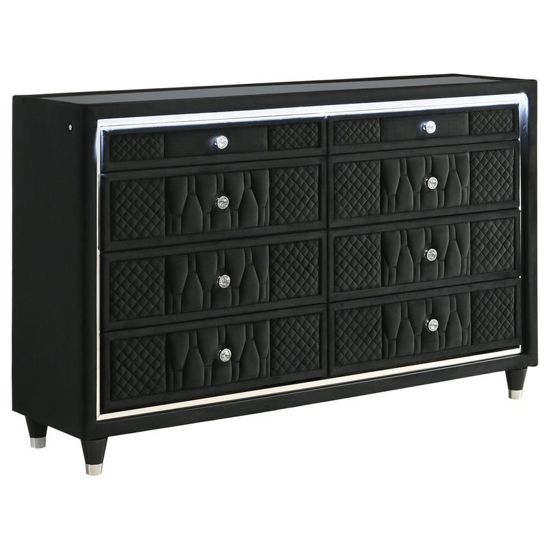 Lorient 5-piece Queen Bedroom Set Black - detail 7