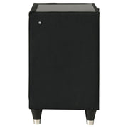 Lorient 2-drawer LED Nightstand with USB Black - detail 5