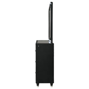 Lorient 8-drawer LED Flame Box Dresser and Mirror Black - detail 5