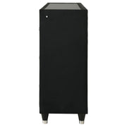 Lorient 8-drawer LED Bedroom Flame Box Dresser Black - detail 5