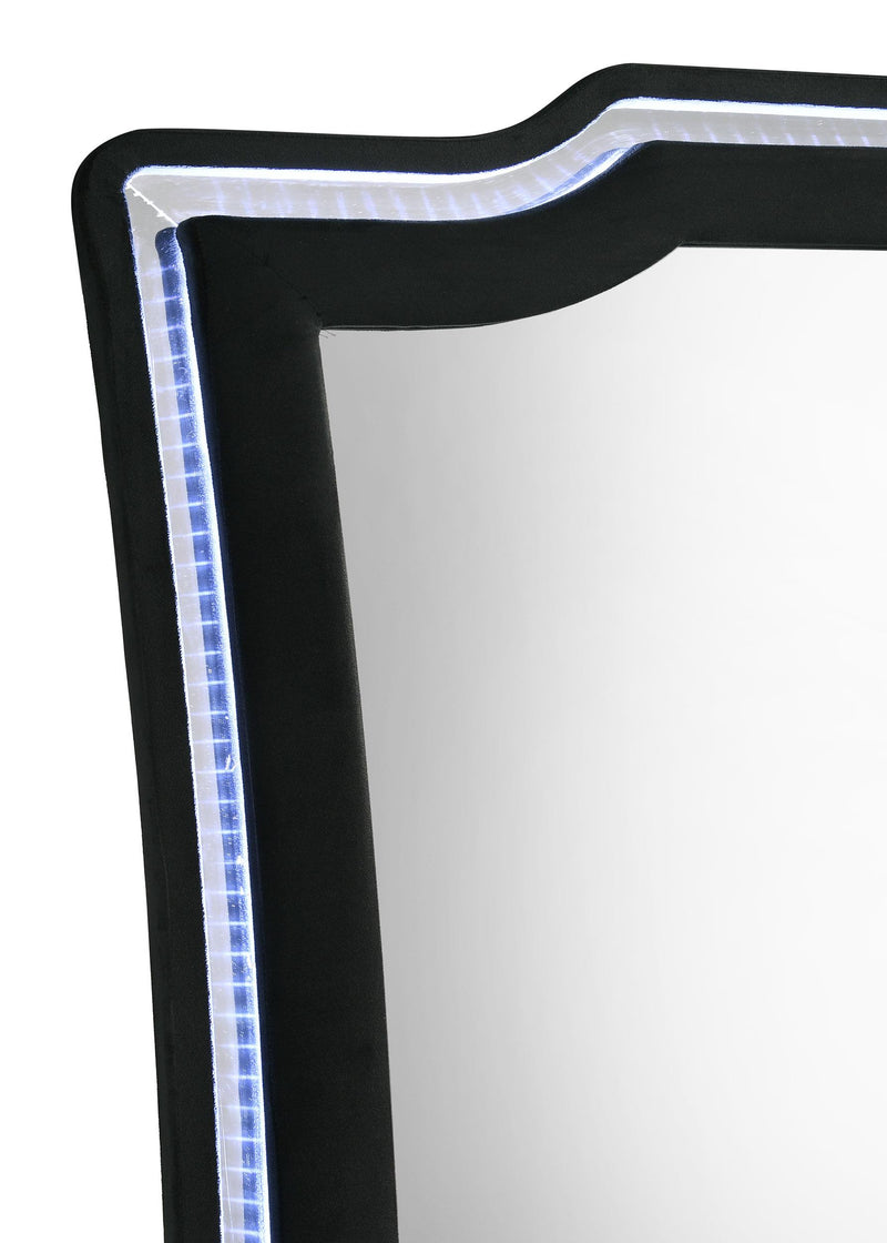 Lorient LED Dresser Mirror Black - detail 4