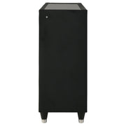 Ravenne 8-drawer Velvet Upholstered LED Dresser Cabinet Black - detail 5