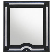 Ravenne Velvet Upholstered LED Dresser Mirror Black - detail 3