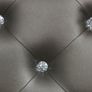 Gunnison Wood Queen LED Panel Bed Silver Metallic - detail 6