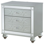 Gunnison 2-drawer Nightstand Silver Metallic - detail 4