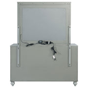 Gunnison 6-drawer Dresser with Mirror Silver Metallic - detail 7