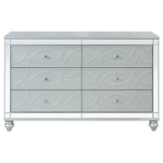 Gunnison 6-drawer Dresser Silver Metallic - detail 3
