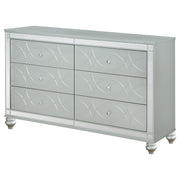 Gunnison 6-drawer Dresser Silver Metallic - detail 4