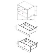 Winslow 2-drawer Nightstand Smokey Walnut - detail 3