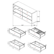 Winslow 6-drawer Dresser Smokey Walnut - detail 3