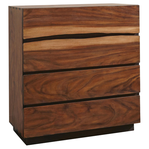 Winslow 4-drawer Bedroom Chest Smokey Walnut - alternate view