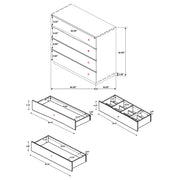 Winslow 4-drawer Bedroom Chest Smokey Walnut - detail 3