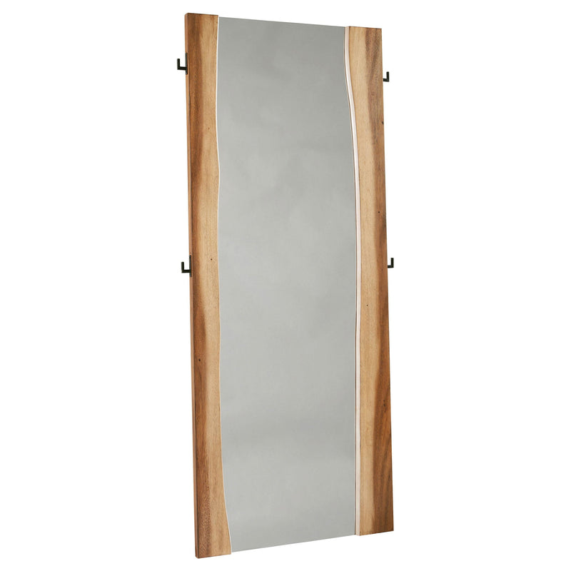 Winslow 31 x 76 Inch Standing Floor Mirror Smokey Walnut - alternate view