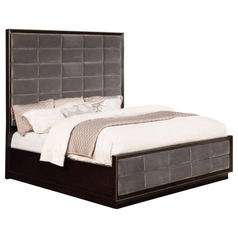 Durango 77-inch Eastern King Panel Bed Smoked Peppercorn - detail 3