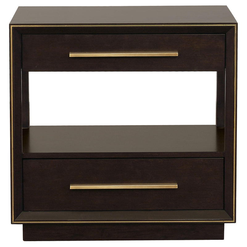 Durango 2-drawer Nightstand Smoked Peppercorn - detail 3