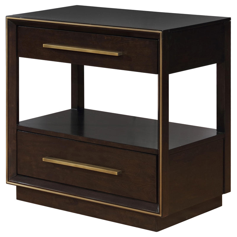 Durango 2-drawer Nightstand Smoked Peppercorn - detail 4