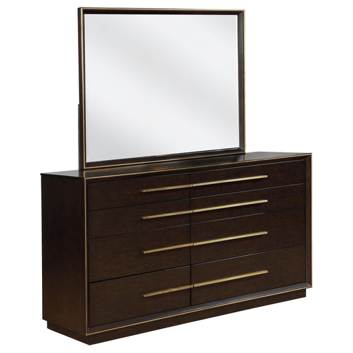Durango 8-drawer Dresser with Mirror Smoked Peppercorn - alternate view