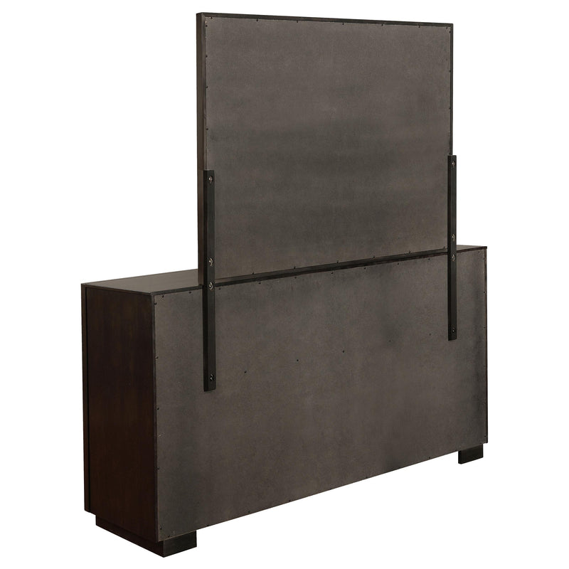 Durango 8-drawer Dresser with Mirror Smoked Peppercorn - detail 6