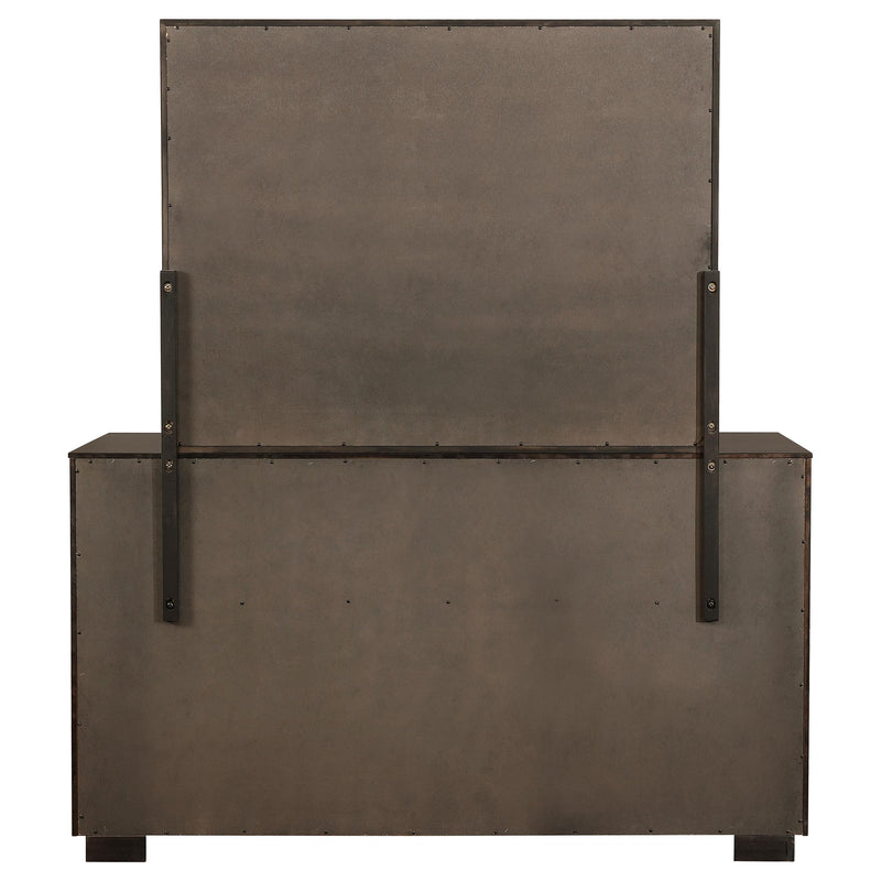 Durango 8-drawer Dresser with Mirror Smoked Peppercorn - detail 7