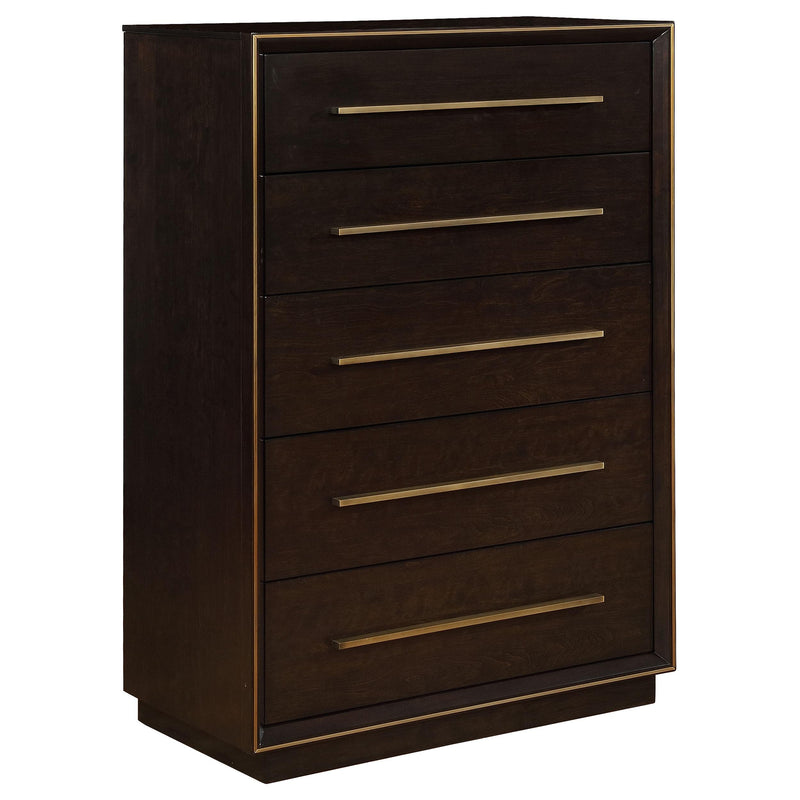 Durango 5-drawer Bedroom Chest Smoked Peppercorn - alternate view