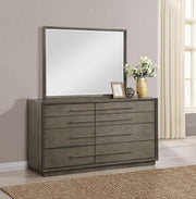 Durango 8-drawer Dresser and Mirror Taupe Oak