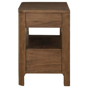 Maderia 2-drawer Nightstand Bedside Table Walnut - detail 5