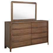Maderia 8-drawer Dresser and Mirror Walnut - alternate view