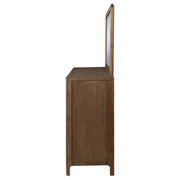 Maderia 8-drawer Dresser and Mirror Walnut - detail 5