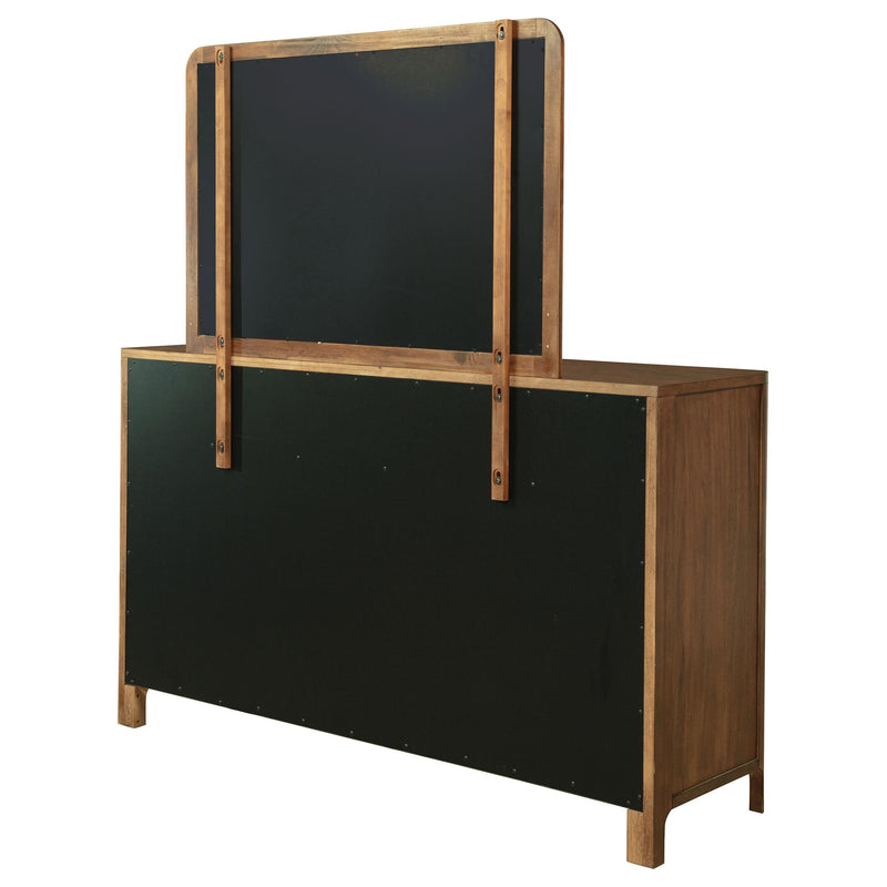 Maderia 8-drawer Dresser and Mirror Walnut - detail 8