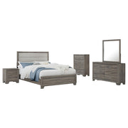 Wright 5-piece Queen Bedroom Set Brown Oak - alternate view