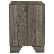 Wright 2-drawer Nightstand Bedside Table Brown Oak - detail 5